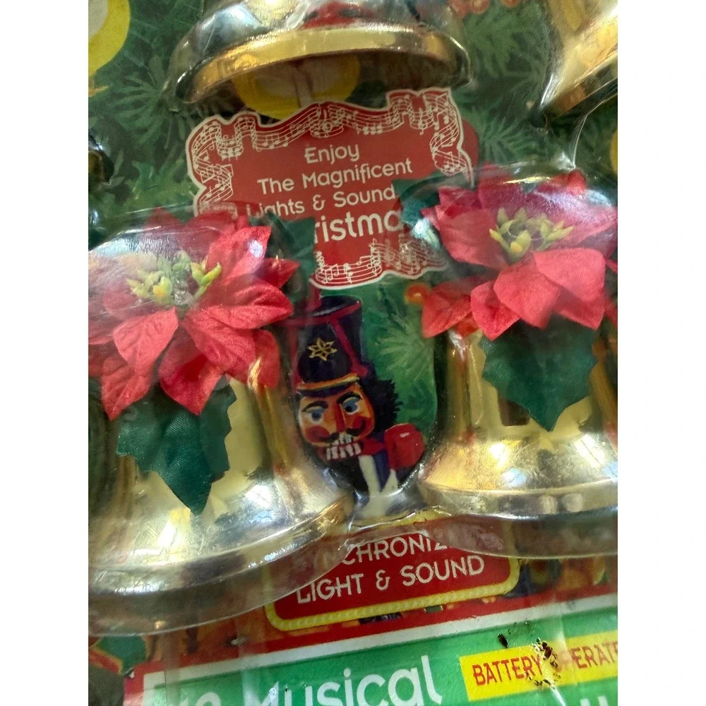 Vintage Midwestern Home Products Musical Christmas Bells 21 Carols Light & Sound